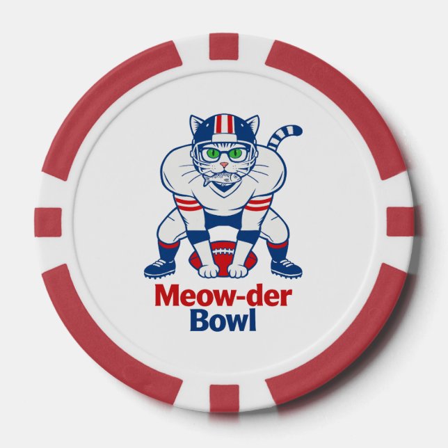 Meow-der Bowl  Poker Chips (Front)