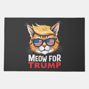 Meow For Trump Cat Kitten Election Vote Doormat