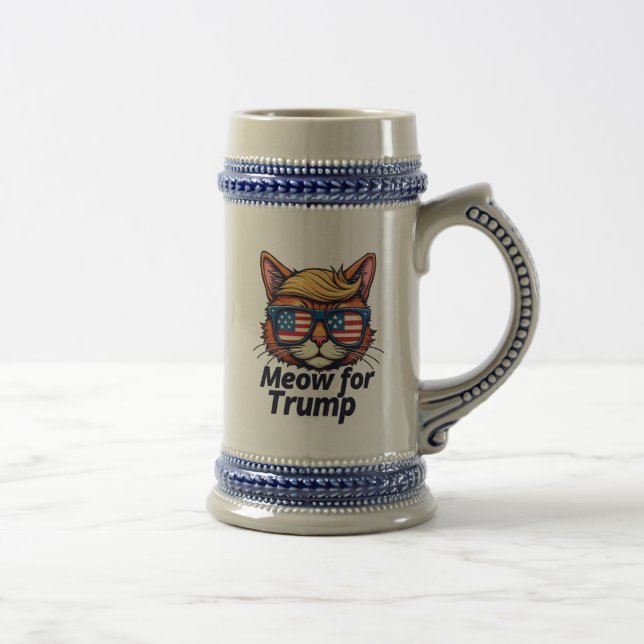 Meow for Trump Make Cats Safe Again  Election Beer Stein (Right)