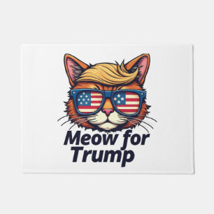 Meow for Trump Make Cats Safe Again Election Doormat