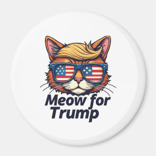 Meow for Trump Make Cats Safe Again Election Magnet