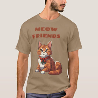 Meow Friends funny T-Shirt
