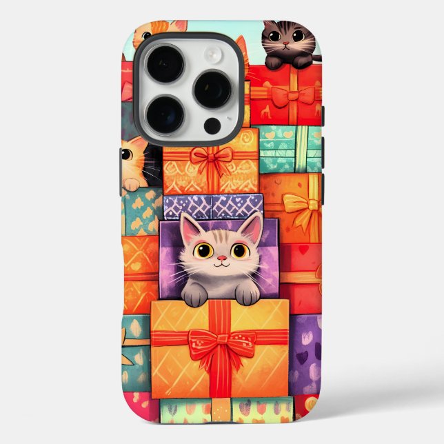 Meow Gift Birthday Tower Case-Mate iPhone Case (Back)
