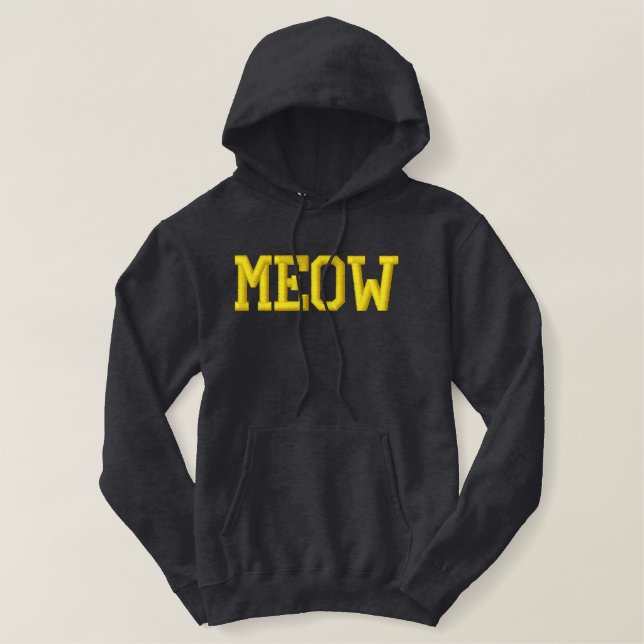 MEOW HOODIE SWEATSHIRT by LBI APPAREL  (Design Front)