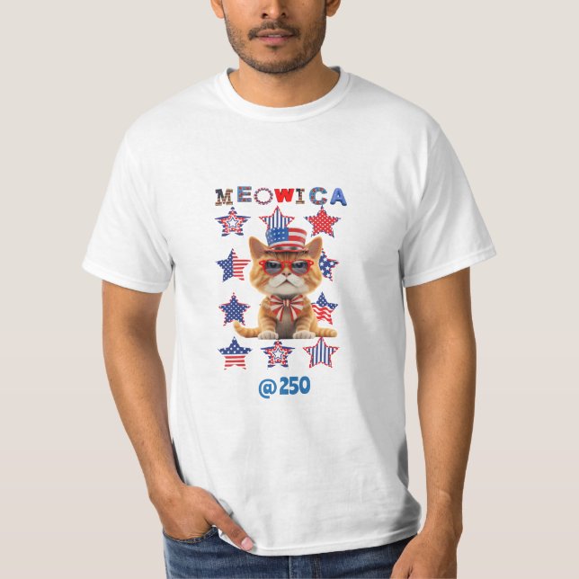 Meow-ica @250 Feline Patriot Tee (Front)