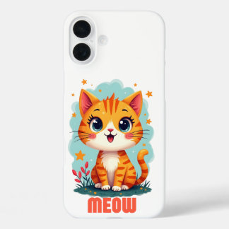 Meow iPhone 16 Plus Case-Mate – Purrfect Protect iPhone 16 Plus Case