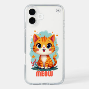 Meow iPhone 16 Plus Presidio Case – Playful Protec