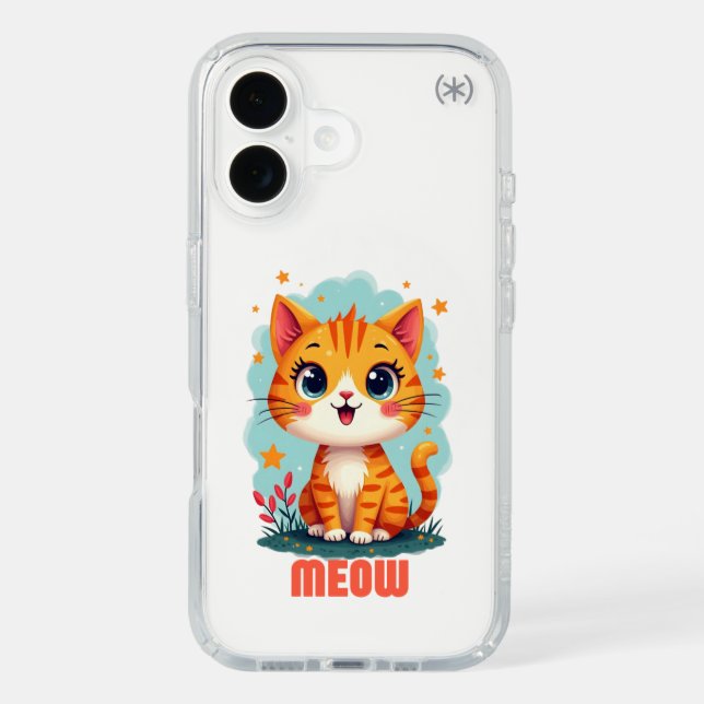 Meow iPhone 16 Presidio Case – Stylish Protection (Front)