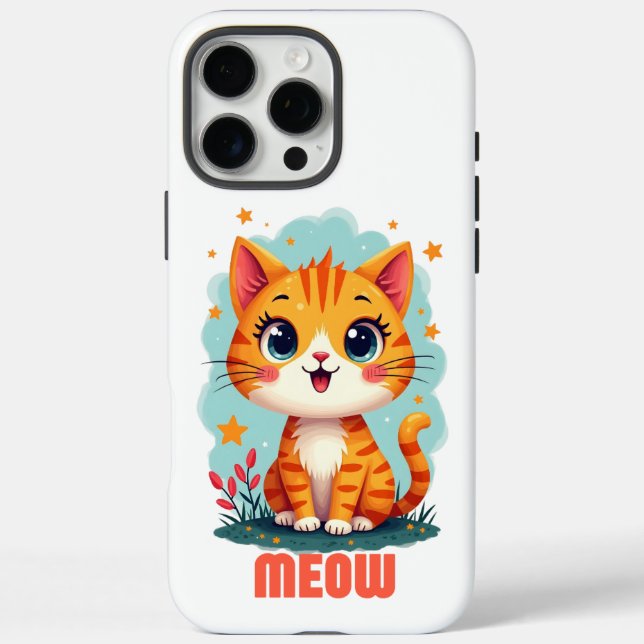 Meow iPhone 16 Pro Max Case-Mate Case (Back)