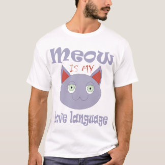 Meow is my love language t-shirt design