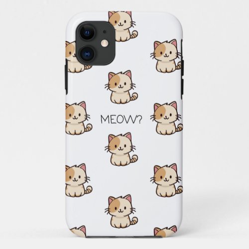 meow kitten iPhone 11 case
