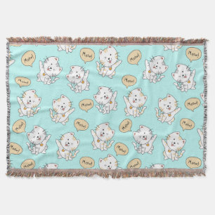 Meow Kittens – Cute Cat Throw Blanket
