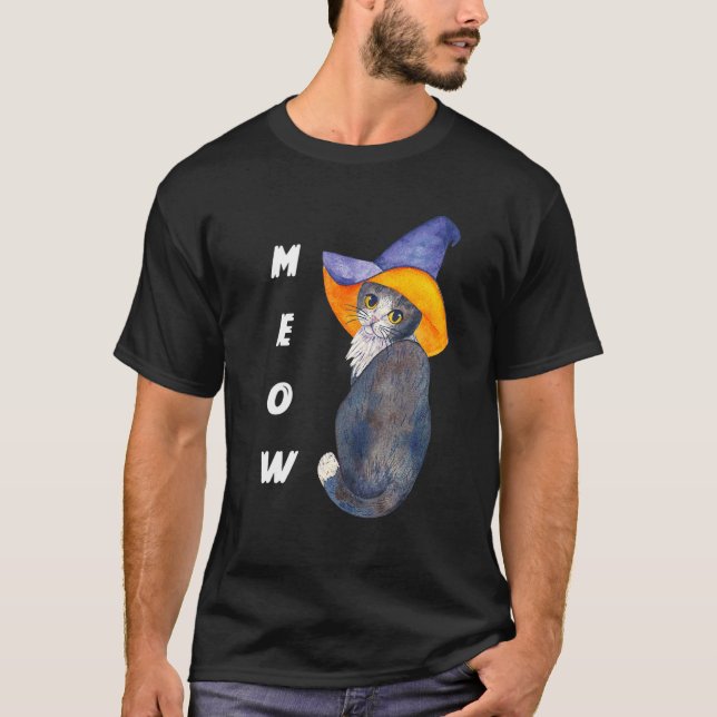 Meow Kitty Cat T-Shirt (Front)