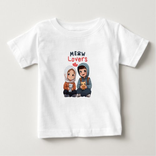 Meow lovers baby T_Shirt