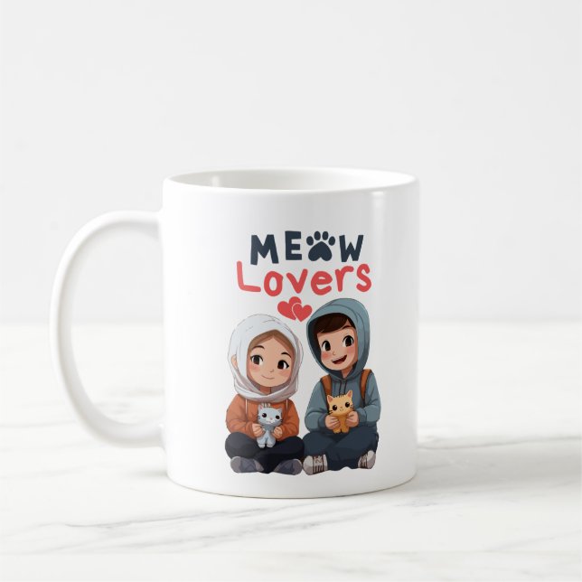 Meow lovers coffee mug (Left)
