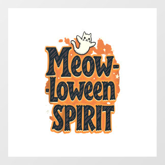 Meow-loween Spirit Cat Floor Decals