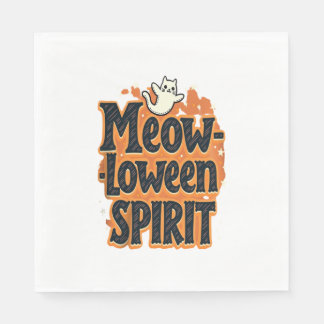 Meow-loween Spirit Cat Napkins