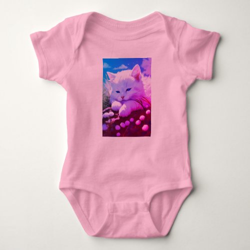 Meow Magic Adorable Baby Dress with Cat_Inspired Baby Bodysuit