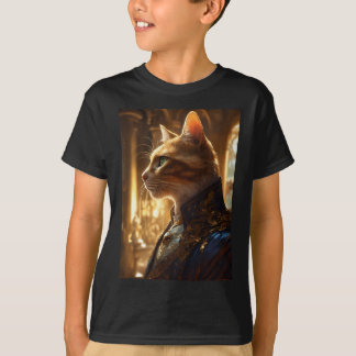"Meow Majesty: Cat King 3D Print Adventure" T-Shirt