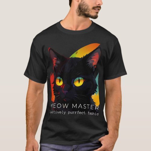 Meow Master  Dark Cat T_Shirt