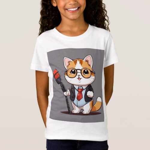 Meow Melodies Cat Baby Singing T_Shirt