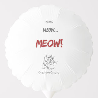 Meow, meow ballon balloon