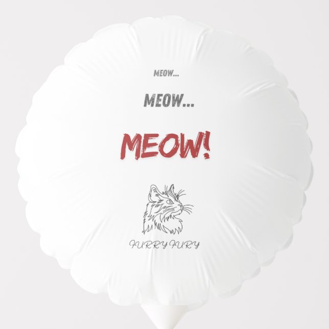 Meow, meow ballon balloon (Front)