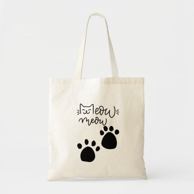 MEOW MEOW CAT LOVERS DESIGN #CatLady #FelineFashio Tote Bag (Front)