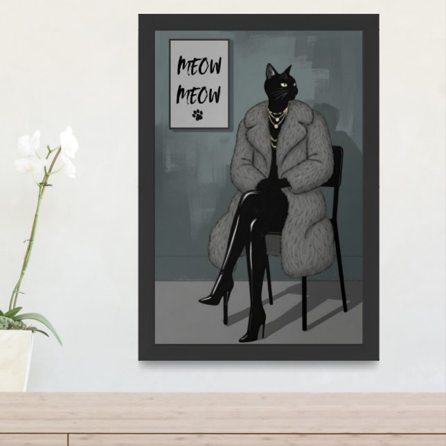Meow Meow Diva Poster Paper (Semi-Gloss) (Entryway)