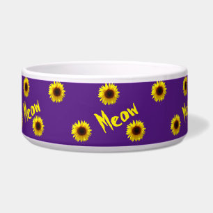 Meow Meow - Sunflowers Pet Bowl