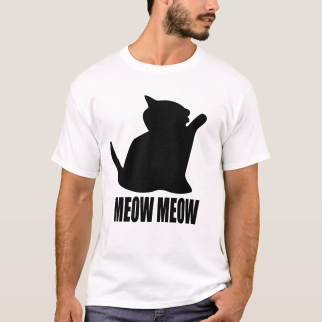 Meow Meow T-shirt for Man (Front)