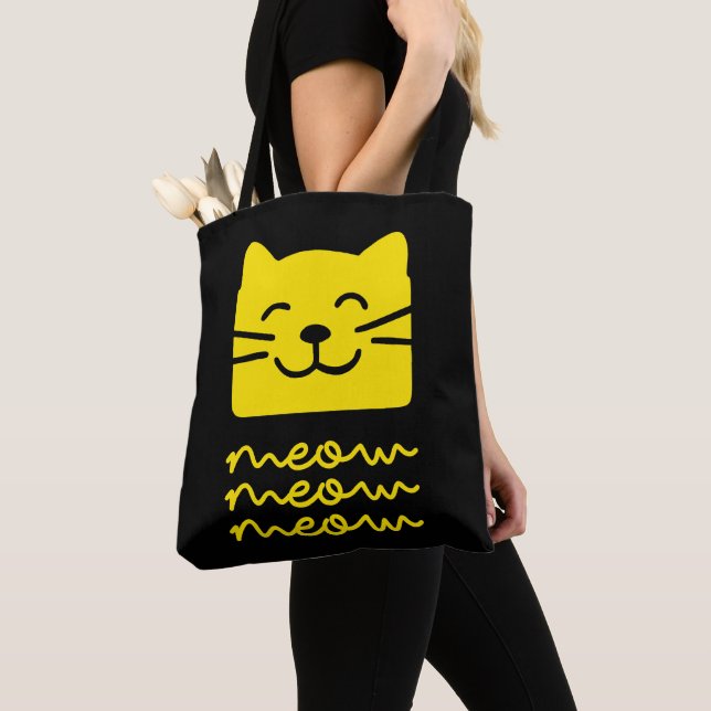 Meow Meow Tote Bag (Close Up)