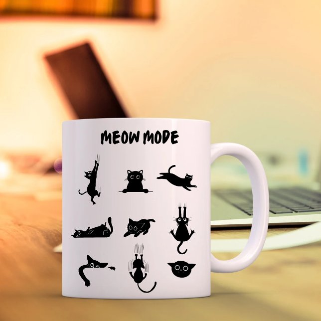"Meow Mode" Funny Cat Mug (Creator Uploaded)