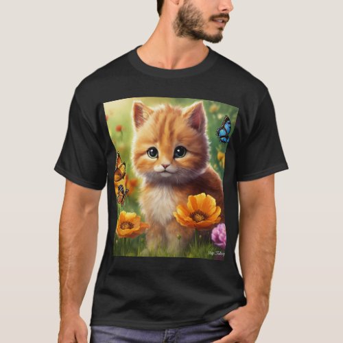 Meow Mode Mens Cat Graphic T_Shirt T_Shirt