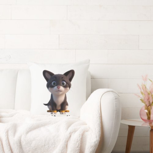 Meow Moments Enjoy Our Cat_Inspired Pillow Throw Pillow