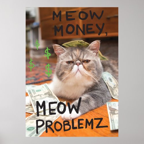 Meow Money Meow Problemz Poster