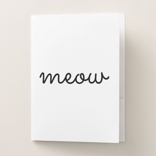 MEOW Pocket Folder Set (Front)