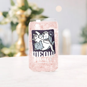 Meow Pounce Snuggle – Cute Sleeping Cats Can Glass