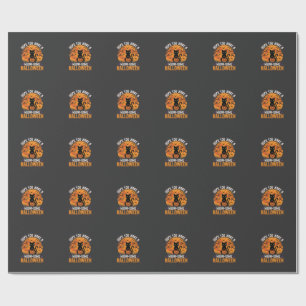 Meow-Some Halloween Black Cat Wrapping Paper