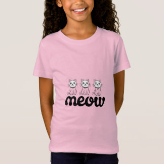 Meow T-Shirt - Cute Cat Design