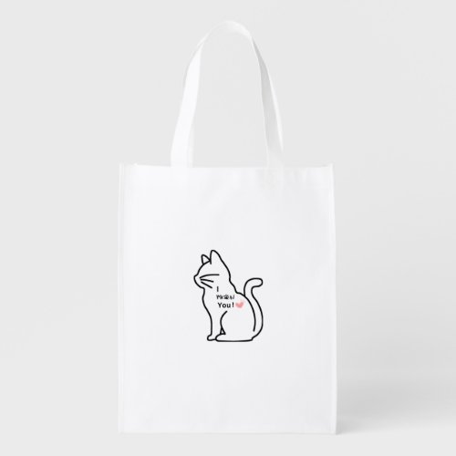 Meow T_Shirt Grocery Bag