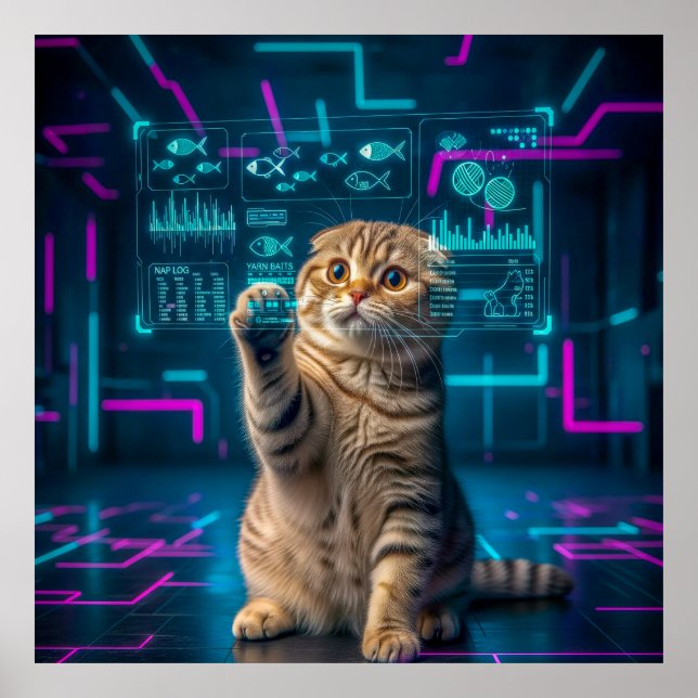 Meow-tadata: Unlocking the Purr-fect Data Story Poster (Front)