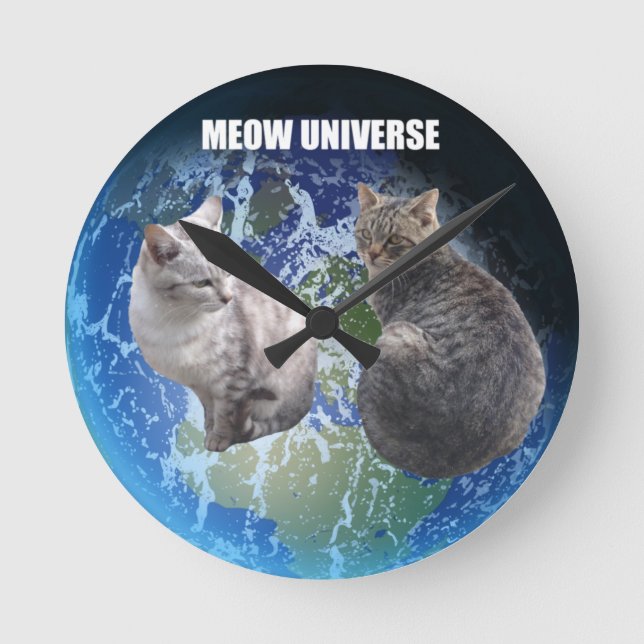 MEOW UNIVERSE ROUND CLOCK (Front)