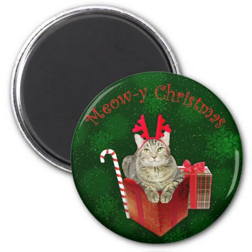 Meow_y Christmas Magnet