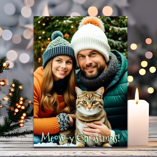 Meow_y Christmas  Personalized Photo Holiday