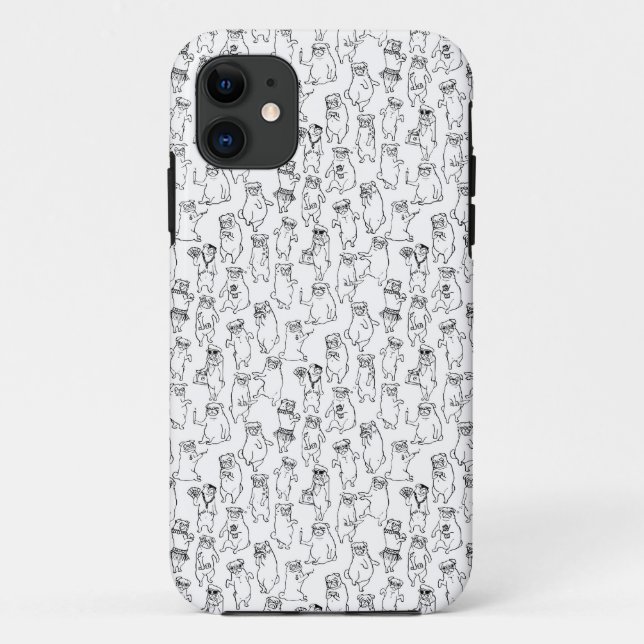MeowBitch Pugs behaving Badly iphone 5/5s case (Back)