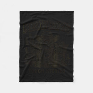 Meowboys Tough Kitties Country Western Cowboy Cat Fleece Blanket