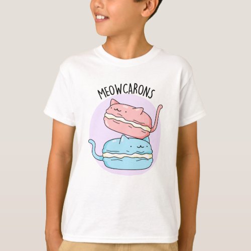 Meowcarons Funny Macaron Pun  T_Shirt