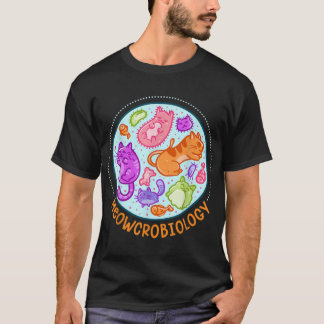 Meowcrobiology Cat Meow Microbiology Science Bacte T-Shirt