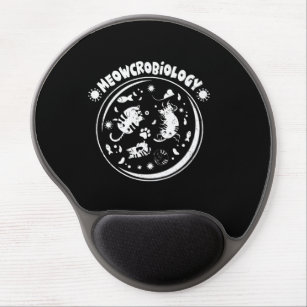 Meowcrobiology Microbiology Cute Kitten Science Gel Mouse Pad